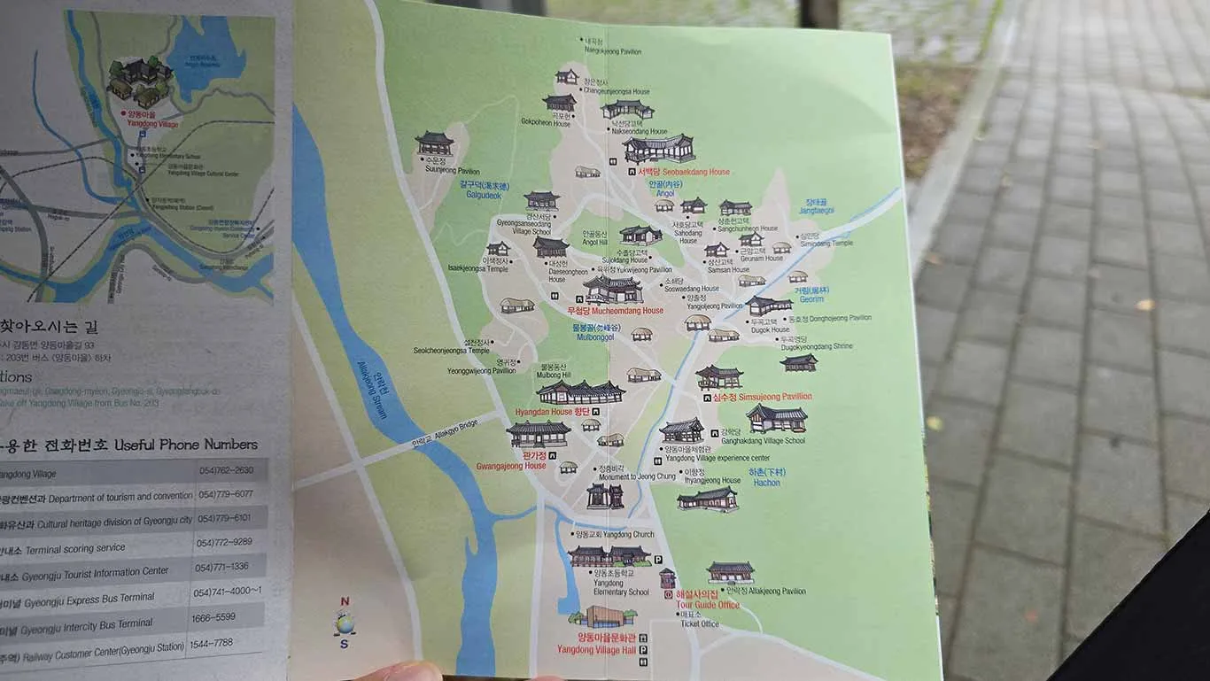 Foto del mapa de la aldea