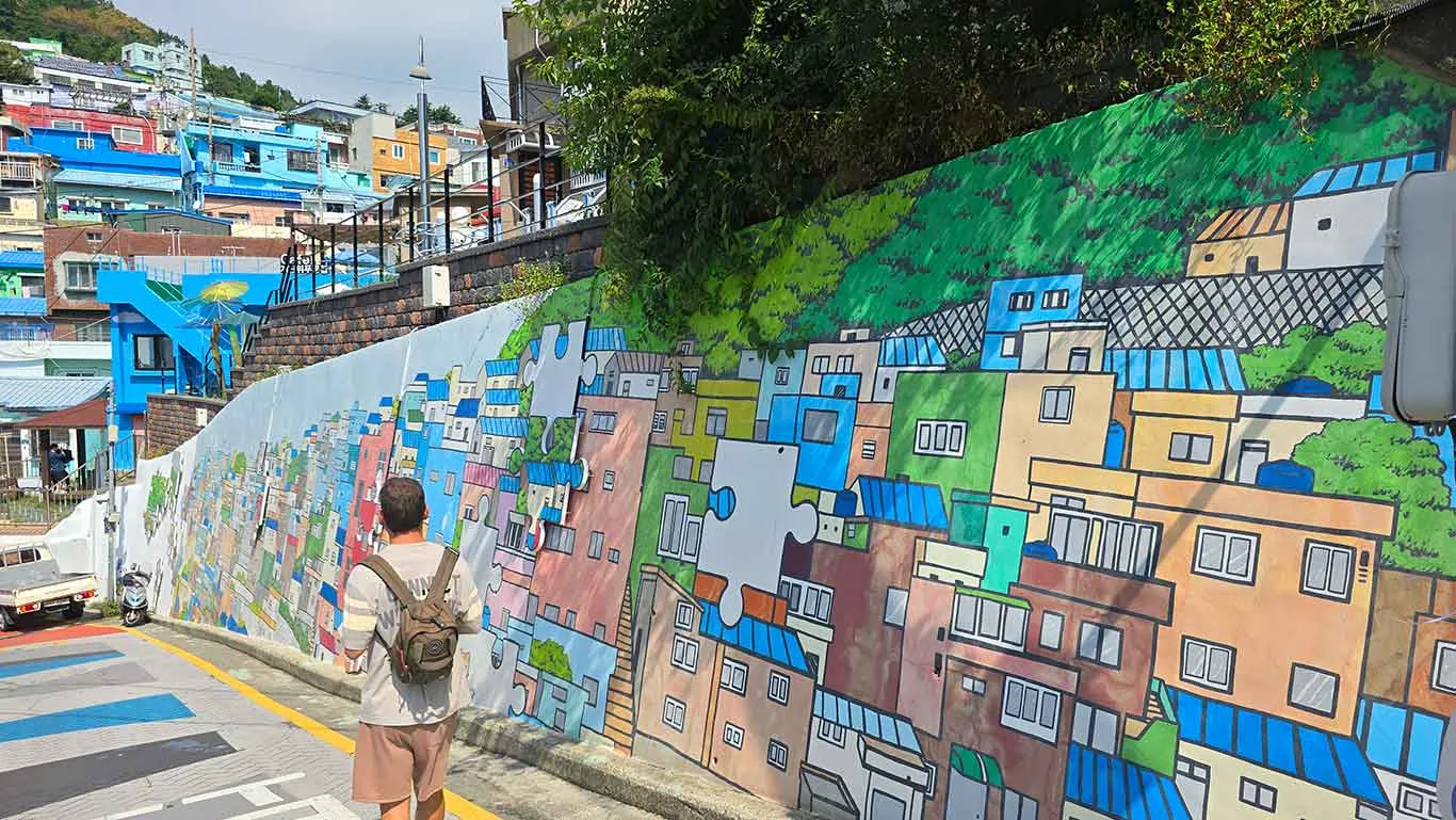 Vistas mirador de la Gamcheon Village