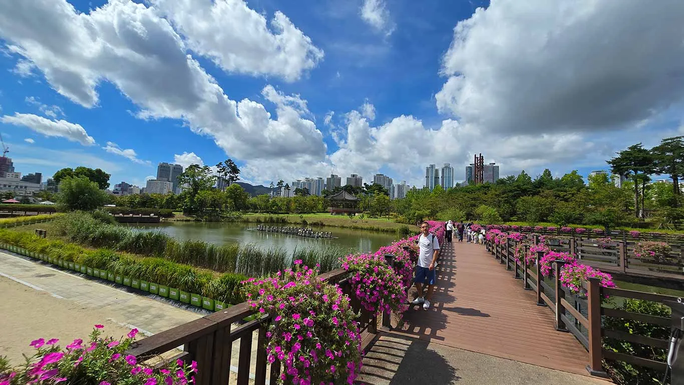 Vistas del Parque Cityzen de Busan