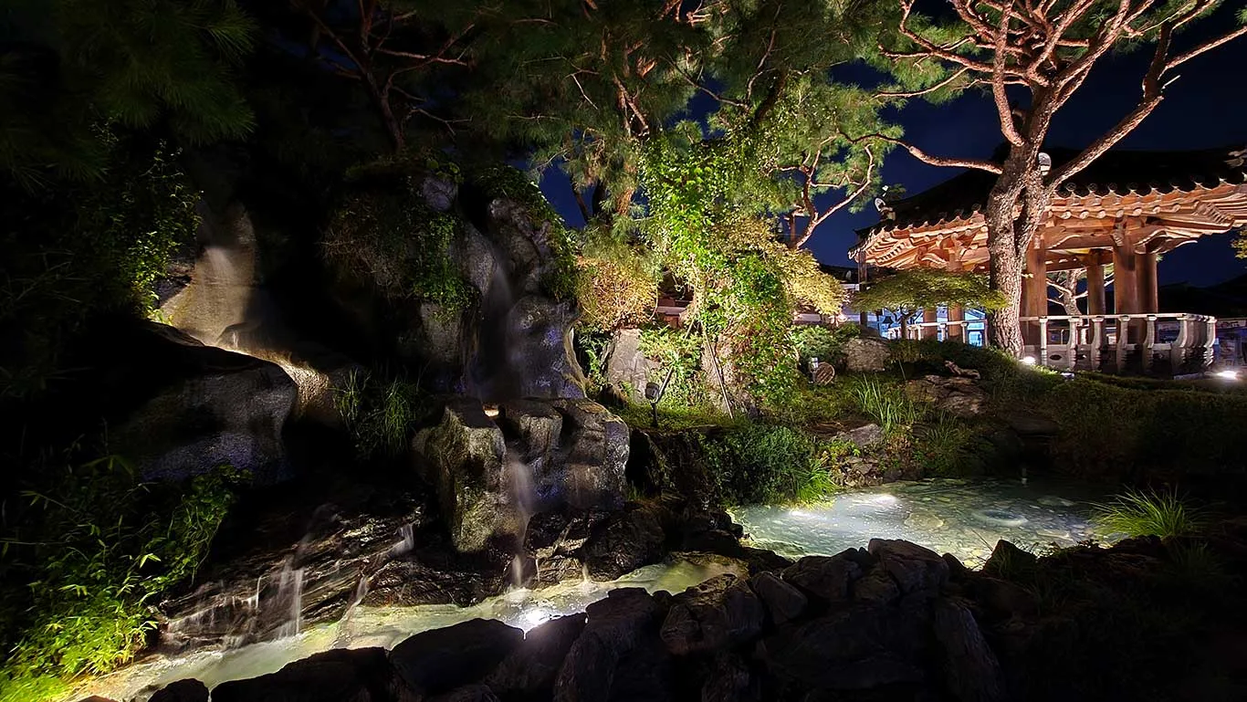 Ciudad de Jeonju de noche